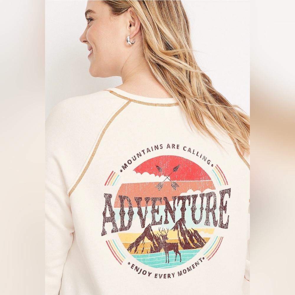 Plus Size Adventure Sweatshirt - size 2 NWT